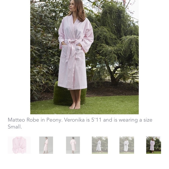 Matouk Women's Striped Robes in PINK and 1 in blue! - Picture 4 of 10